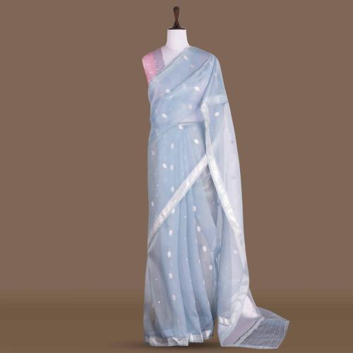 19025-Saree-Kora-Powder-Blue-Tree-of-Life